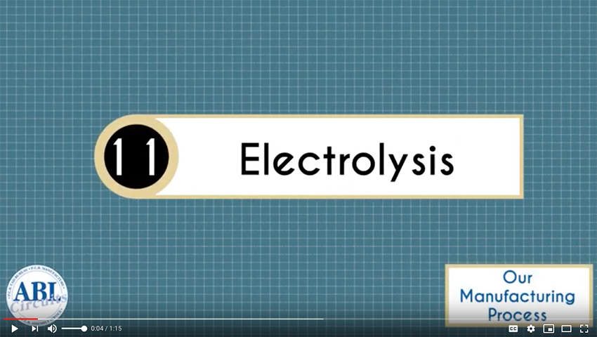 ABL Circuits PCB Manufacturing Process Electrolysis