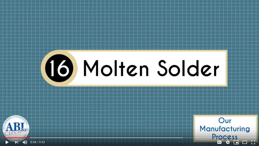 ABL Circuits PCB Manufacture Molten Solder